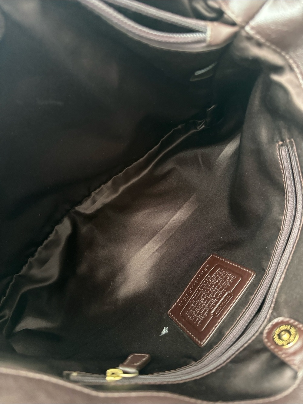 Coach Ashley Chocolate Brown Leather Shoulder Tote with Gold Hardware - Picture 7 of 15